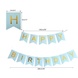 Гирлянда флажки "Happy Birthday". Цвет: Мятный. 12392 фото 2